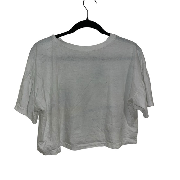 Winston wearable art crop top 1989 large L vintage palm trees beach ocean retro - Picture 2 of 5